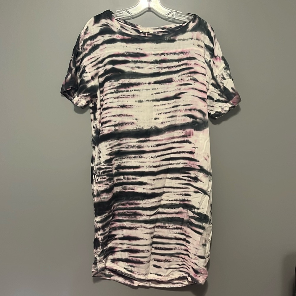 Masscob tie-dye shirt dress with pockets sz XS